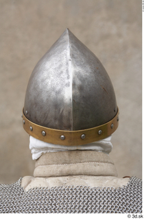 Photos Medieval Knight in mail armor 5 head helmet mail…